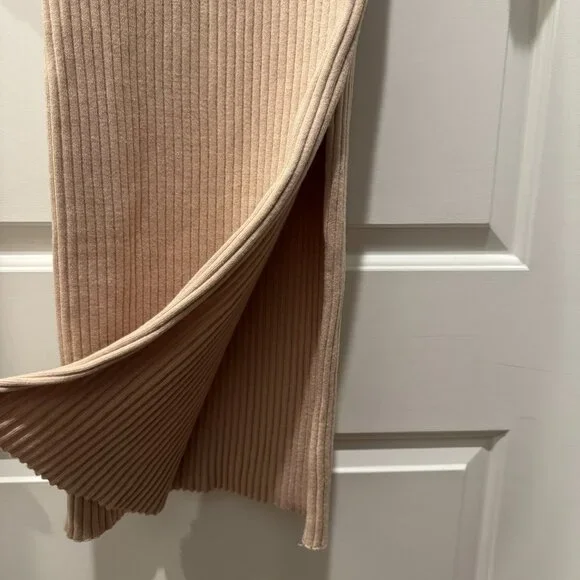 NWT Heartloom Antonia Tan Ribbed Midi Dress Size S - Picture 5 of 12